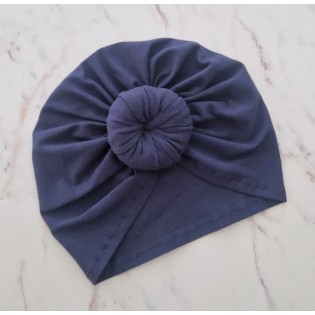 Turban bleu marine