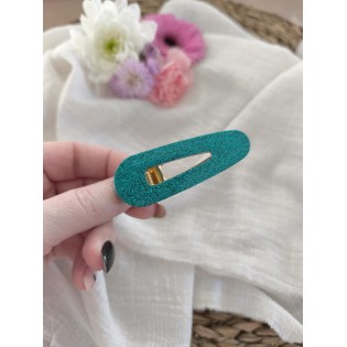 Barrette résine Turquoise