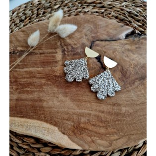 Boucles d'oreilles Louise champagne